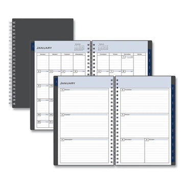 Blue Sky® Passages Weekly-monthly Planner, 8 X 5, Charcoal Cover, 12-month (jan To Dec): 2022 freeshipping - TVN Wholesale